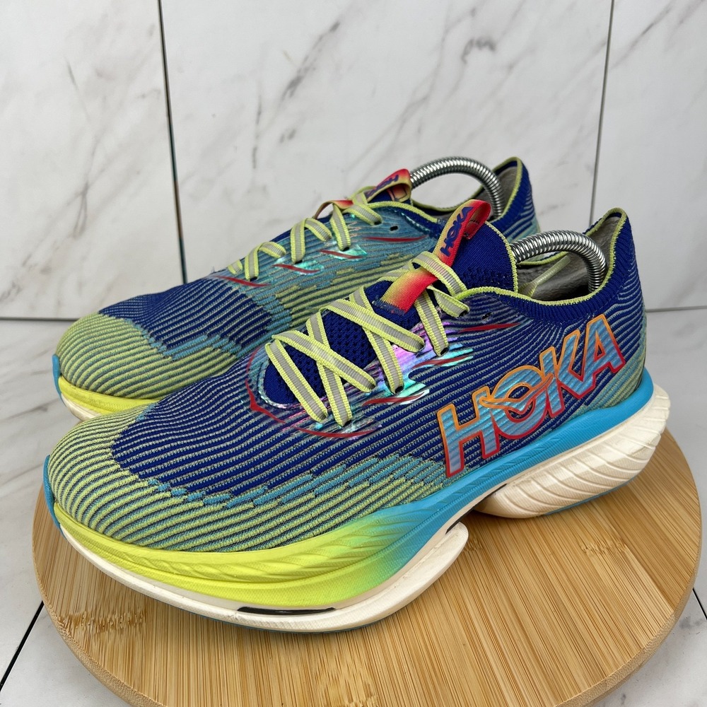 Hoka One Cielo X1 Mens Size 9 Evening Sky Lettuce Running Shoes 1147910 ENN - Picture 3 of 12